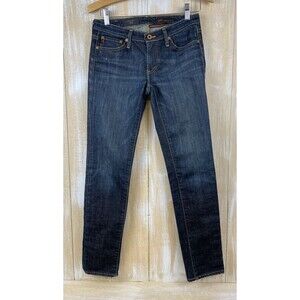AG Adriano Goldschmied The Stilt Slim Straight Leg Jeans Dark Wash Low Rise 27R